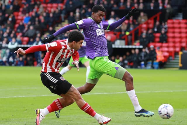 Sheffield United's Morgan Gibbs-White in action during Sunday's 2-0 win over Bristol City at Bramall Lane. Picture: Simon Bellis/Sportimage
