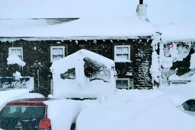 Revellers at the Tan Hill Inn were snowed in for three nights