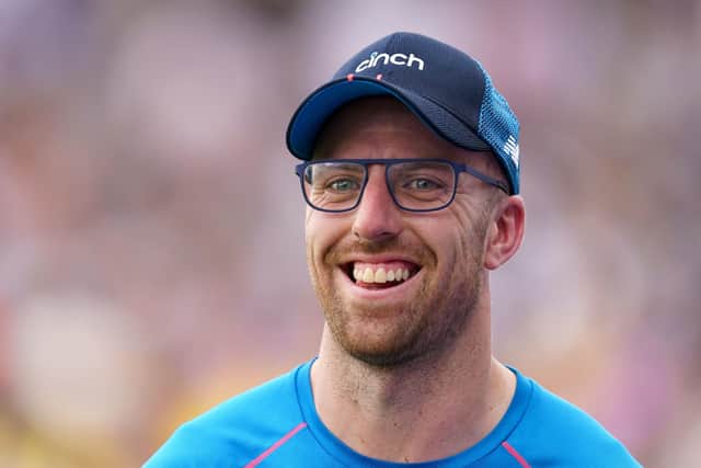 England's Jack Leach: Believes Test chances have been boosted.  Picture: PA