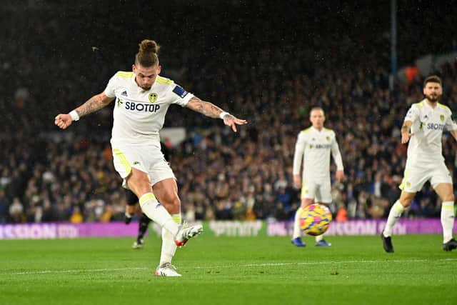 Hitting back: Kalvin Phillips, taking a shot at Crystal Palace, says he would play anywhere for Marcelo Bielsa.
Picture: Bruce Rollinson