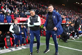 In charge: From left, assistants Stuart McCall and Jack Lester and team manager Paul Heckingbottom. Picture:: Simon Bellis/Sportimage