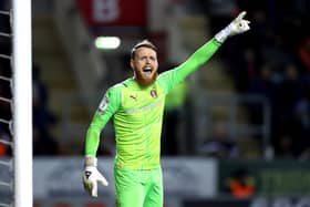 SHOOTOUT SAVE: Viktor Johansson was the hero for Rotherham United against Port Vale. Picture: Getty Images.