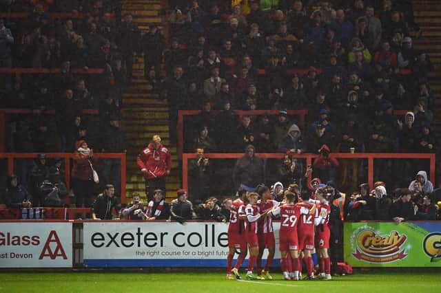 CUP EXIT: Bradford City lost 2-1 at Exeter City on Tuesday evening. Picture: Getty Images.
