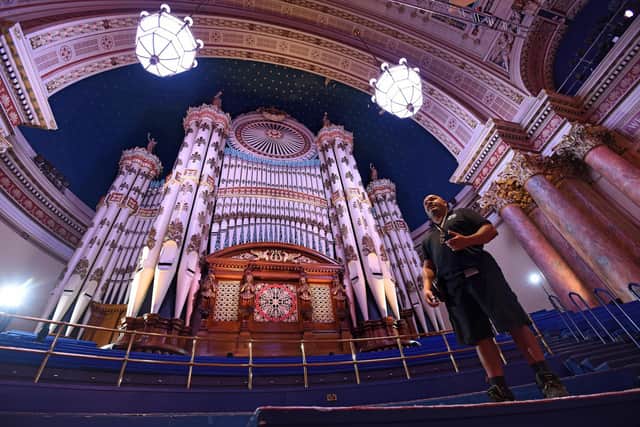 The 50ft high organ at Leeds Town Hall. (Picture credit: Asadour Guzelian).