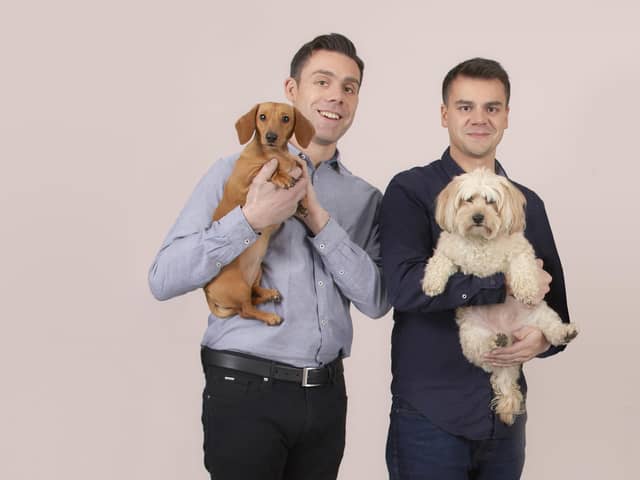 Brothers Jonny and Adam Gould, co-founders of Leeds-based online petcare subscription company Itch. PHOTO: Circe Hamilton.