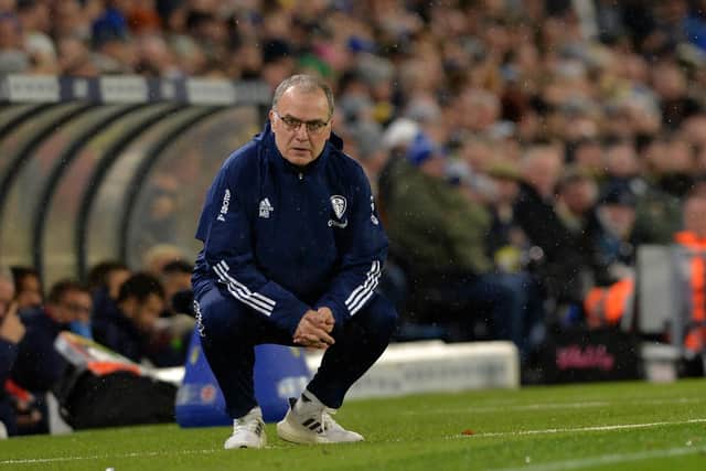 Marcelo Bielsa: Not for turning. Picture: Bruce Rollinson