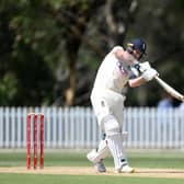 Driving forward: Ben Stokes during the England intra-squad Ashes Tour match between England and the England Lions at Ian Healy Oval. Picture: Getty Images
