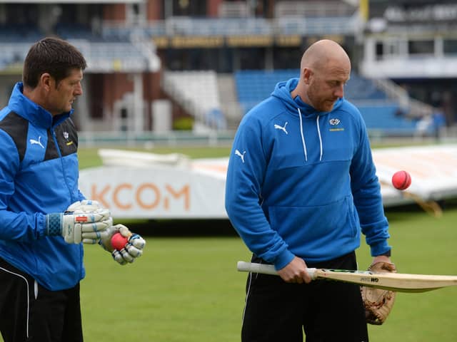 Martyn Moxon and Andrew Gale are out at Yorkshire (Picture: Bruce Rollinson)