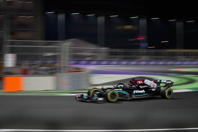Lewis Hamilton is Saudi Arabia practice yesterday (Picture: PA)