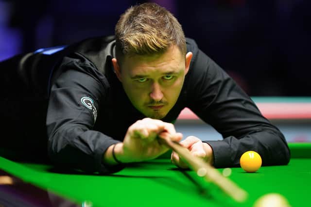 Kyren Wilson on his way to beating Ronnie O'Sullivan. Picture: PA