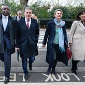 Labour leader Keir Starmer with David Lammy, new Shadow Foreign Secretary, Yorkshire's Yvette Cooper, new Shadow Home Secretary, and Rachel Reeves, the Shadow Chancellor of the Exchequer.