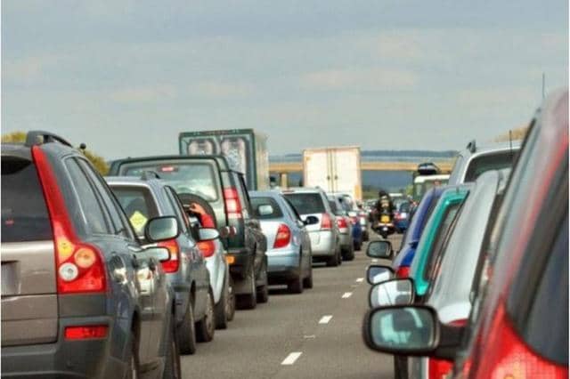 Drivers have complained of traffic jams for up to two hours during the works on the A1