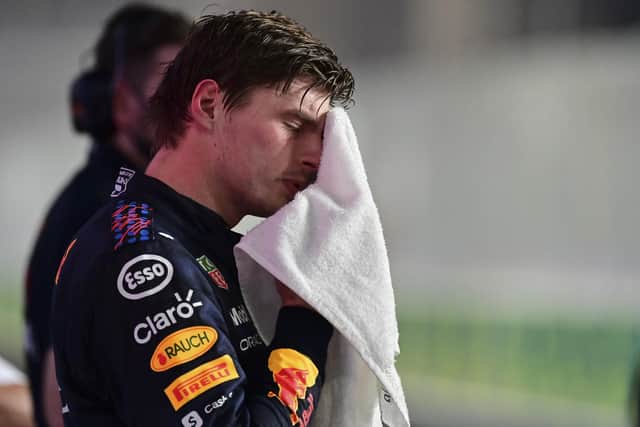 Feeling the heat: Red Bull driver Max Verstappen (Andrej Isakovic, Pool Photo via AP)
