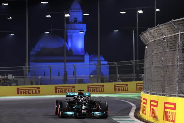 ON POLE: Lewis Hamilton. Picture: Getty Images.
