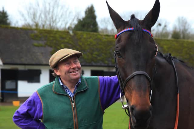 Former champion trainer Nicky Henderson with Sprinter Sacre.