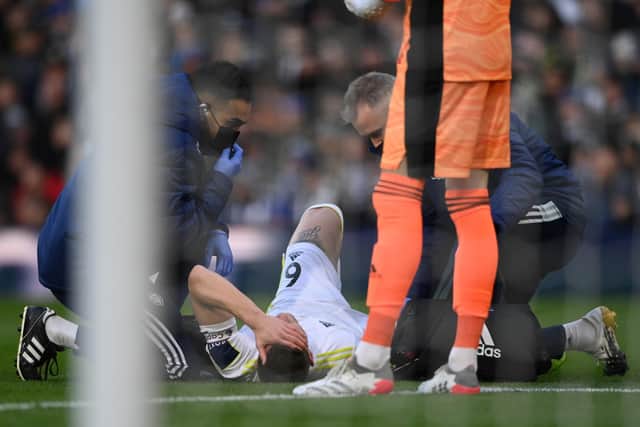 INJURY WOE: Liam Cooper was subbed off after 15 minutes. Picture: Getty Images.