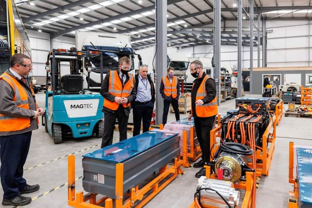 The Labour MP for Barnsley Central and former British Army officer met with directors, engineers, apprentices and ex-services personnel employed by Magtec.
