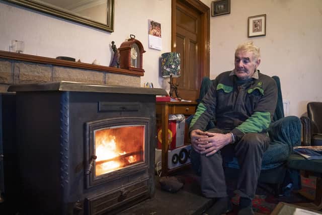 Jim Muir (pictured) and his wife Belinda, who live at Honeyneuk Farm, Maud, Aberdeenshire, have been without power for over a week following Storm Arwen.