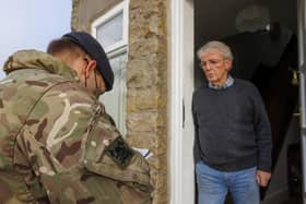 Soldiers from the Royal Lancers were sent to Eggleston, in County Durham, to gather information after thousands of people were left without power following Storm Arwen