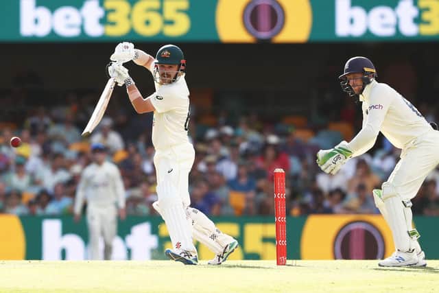 Century-maker: Australia's Travis Head in action as England's Jos Buttler looks on. Pictures: Jason O'Brien/PA