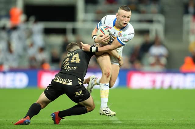 Centre Harry Newman has shelved options to join the NRL or switch codes to sign a new three-year contract at Leeds Rhinos. Picture: John Clifton/SWpix.com.