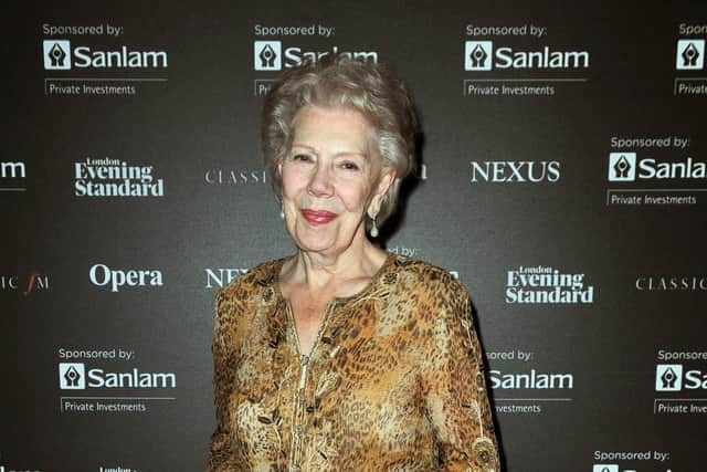 Dame Janet Baker poses during the International Opera Awards at the Hilton Hotel, London, in 2013. Picture: Anthony Devlin/PA/