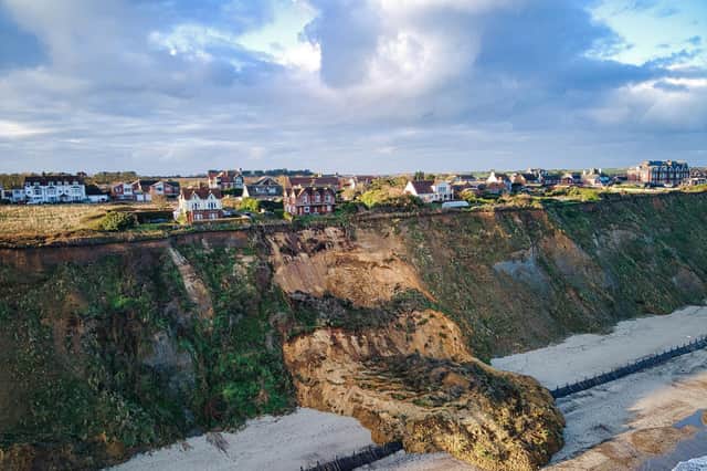 A huge landslide has struck Norfolk
