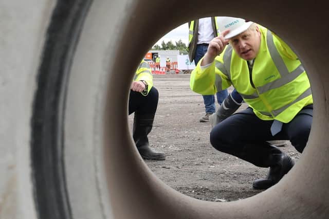 Boris Johnson visited the site of the factory in Goole last year.
