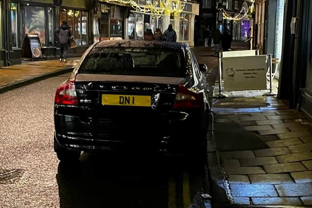 Ben Phillips spotted the vehicle parked on double yellow lines in Goodramgate at 6.30pm on Sunday.