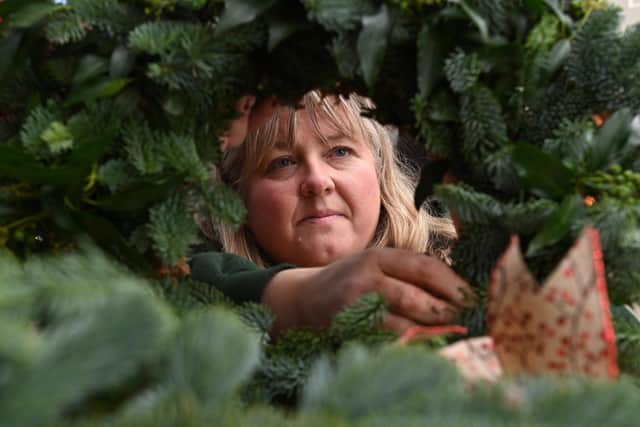 The trained florist has seen increased interest in wreaths