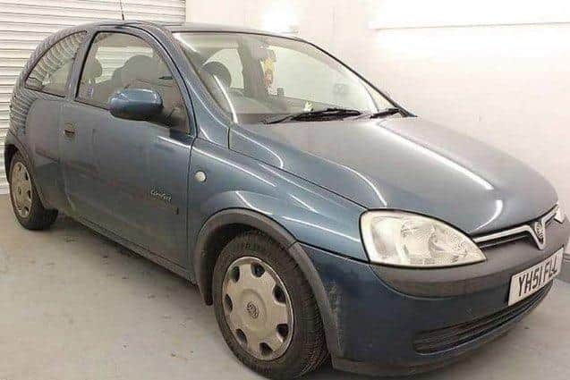 His Corsa was recovered in Wakefield.