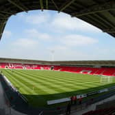 All change: Doncaster’s Keepmoat Stadium will now be known as the Eco-Power Stadium until the end of the 2025-26 season. Picture: YPN