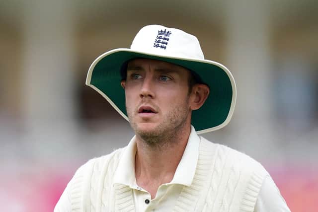 STUART BROAD: Has been getting in good practice with the pink ball ahead of the next Test. Picture: Tim Goode/PA Wire