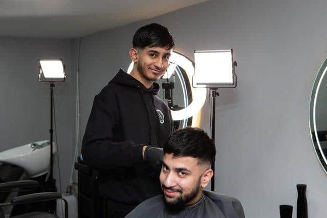 Ismaeel Nawaz, a 16-year-old barber at 1Kal Barbers in Batley who taught himself how to cut hair during lockdown, has won a major competition
