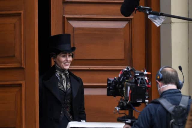 Suranne Jones playing Anne Lister in the hit TV series Gentlemen Jack, which is shot in Yorkshire