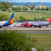 Planes at Leeds Bradford Airport. Picture: Tony Johnson.