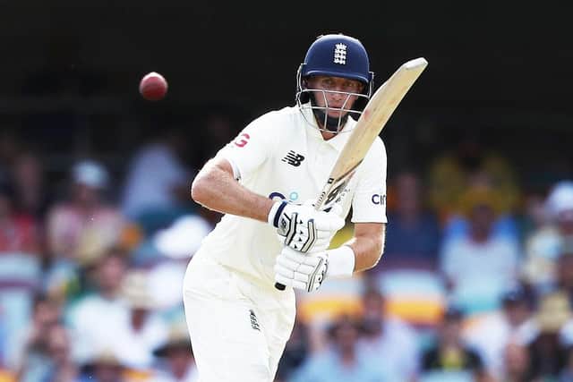 England's Joe Root in action at The Gabba.