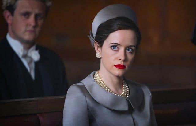 Claire Foy as the Duchess of Argyll in the BBC's A Very British Scandal