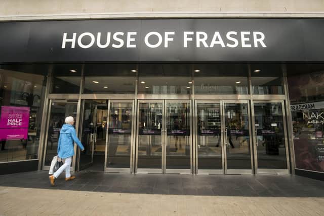 The former House of Fraser store in Briggate, Leeds, could be converted into flats.