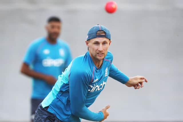 England's Joe Root during a nets session at the Adelaide Oval. Picture: PA