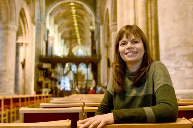 Yorkshire textile artist Serena Partridge has started a residency based at the Abbey where she will create artwork that will be displayed to the public in spring next year.