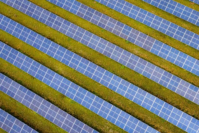 File photo of solar panels