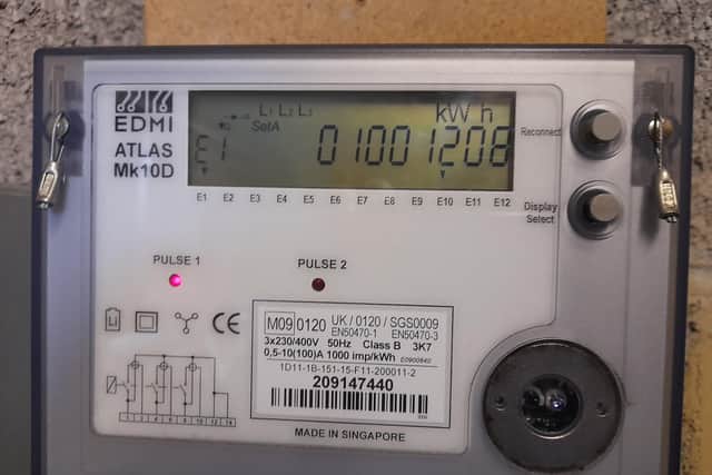 The meter passes the 1,000,000 kWh mark