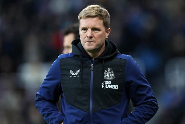 Concerned: Newcastle United manager Eddie Howe doesn't want to see the fixture list become disjointed. (Photo by Ian MacNicol/Getty Images)