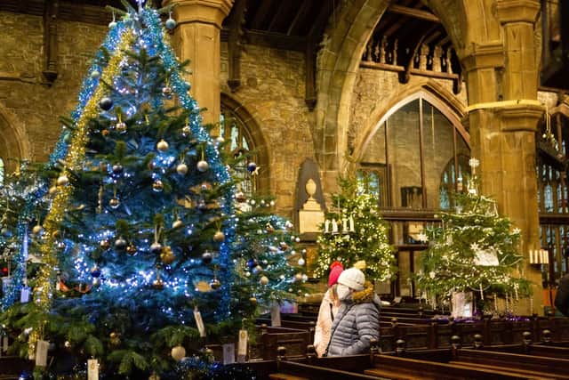 Halifax Minster Christmas Tree Festival. Picture: Bruce Fitzgerald.