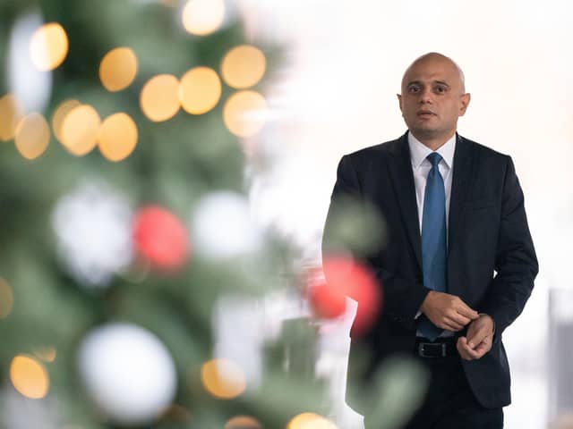 Health Secretary Sajid Javid arrives at BBC Broadcasting House to appear on the last episode of the BBC1 current affairs programme, The Andrew Marr show. PIC: PA