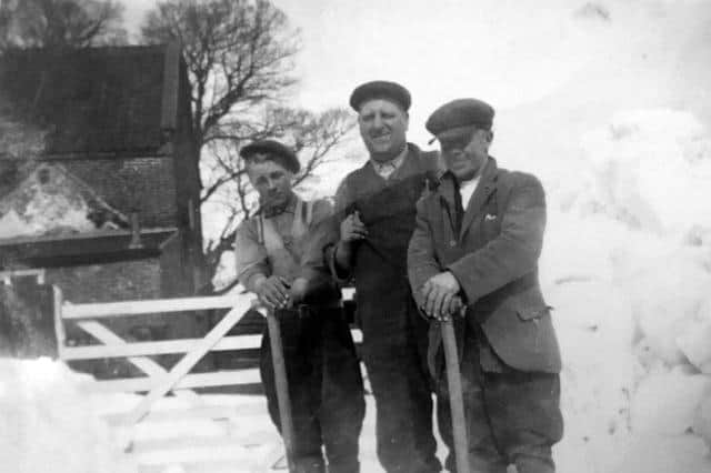 Leo Welford, centre. Images from Whitby Museum, the Tindale collection, and Yorkshire Film Archive.