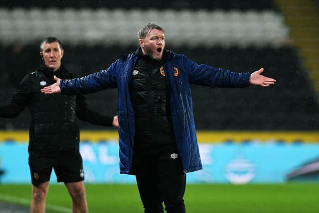 Hull City manager Grant McCann was left fuming by a contentious penalty decision at Nottingham Forest. Picture: Jonathan Gawthorpe.