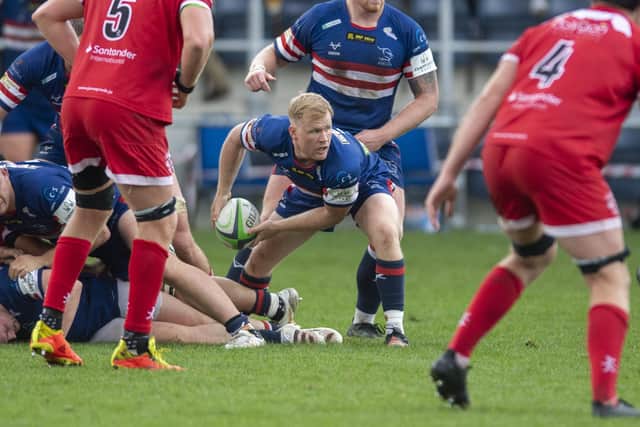 Alex Dolly kicked three conversions for Doncaster Knights against Coventry. Picture: Tony Johnson