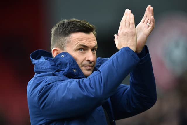 TOUGH TEST: Sheffield United head coach Paul Heckingbottom takes his side to Sky Bet Championship leaders Fulham tonight. Picture: Nathan Stirk/Getty Images.